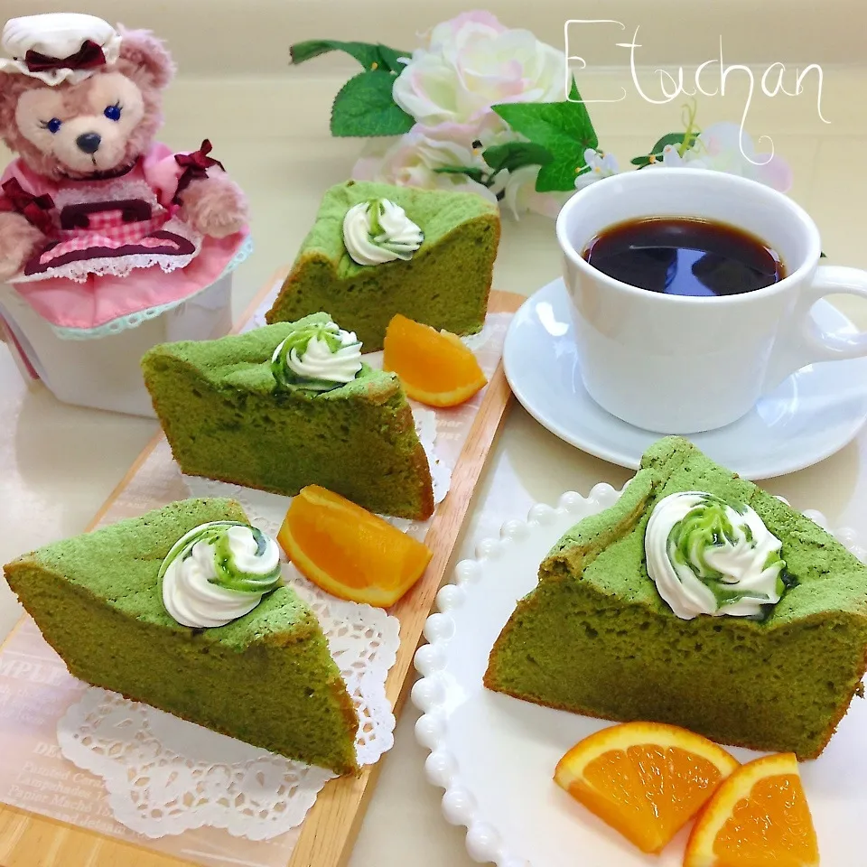 ボンちゃんの米粉で抹茶のガトーショコラ♡(*^^*)|★えっちゃん★さん