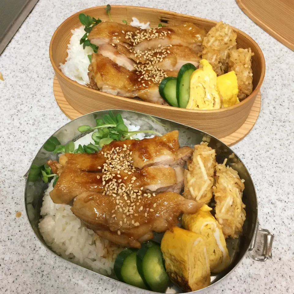 Snapdishの料理写真:中高生弁当0205|らんまるさん