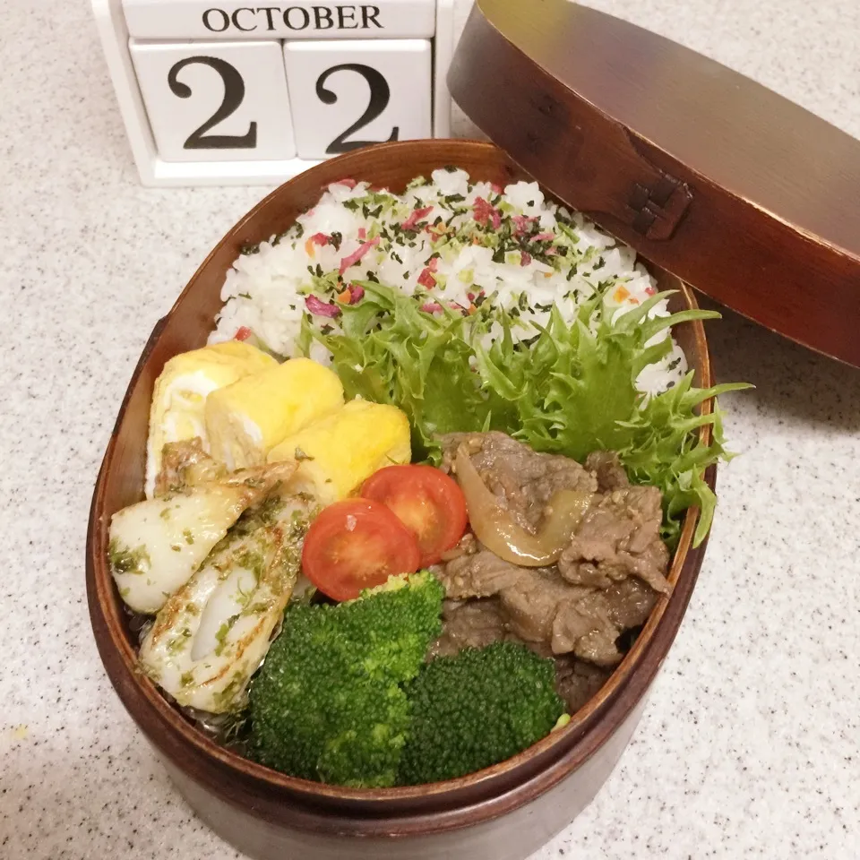 Snapdishの料理写真:中学生弁当1022|らんまるさん