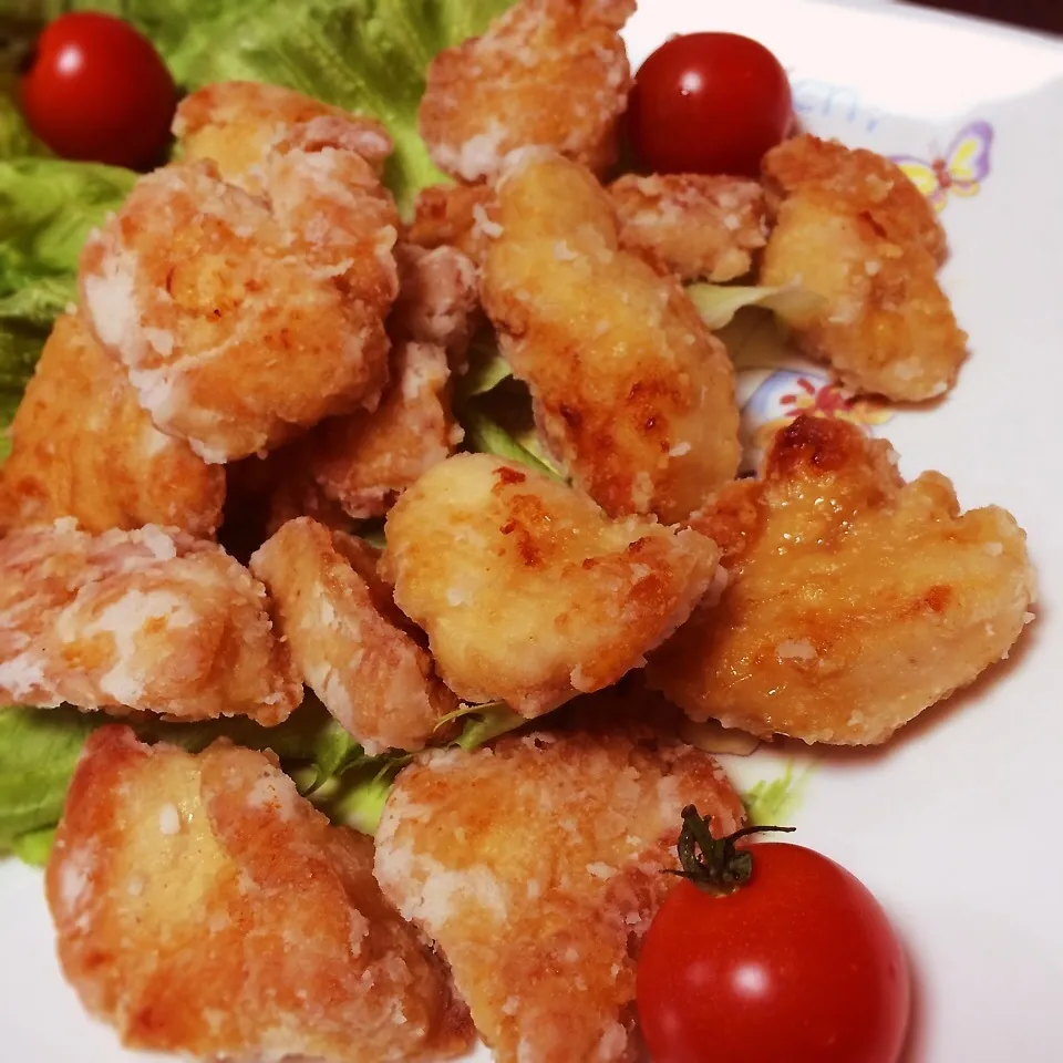 Snapdishの料理写真:マネっこ♡胸肉のからあげ♪|ゆきさん