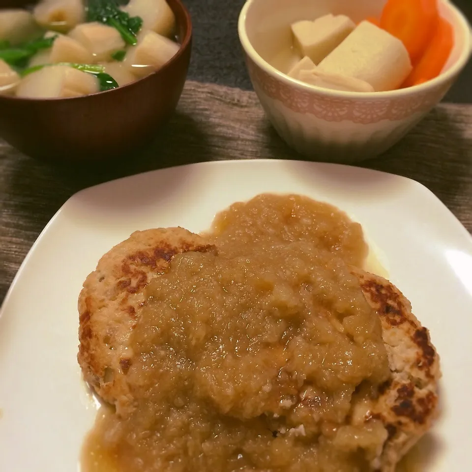 鶏ミンチと豆腐の和風おろしハンバーグ♪|ゆきさん