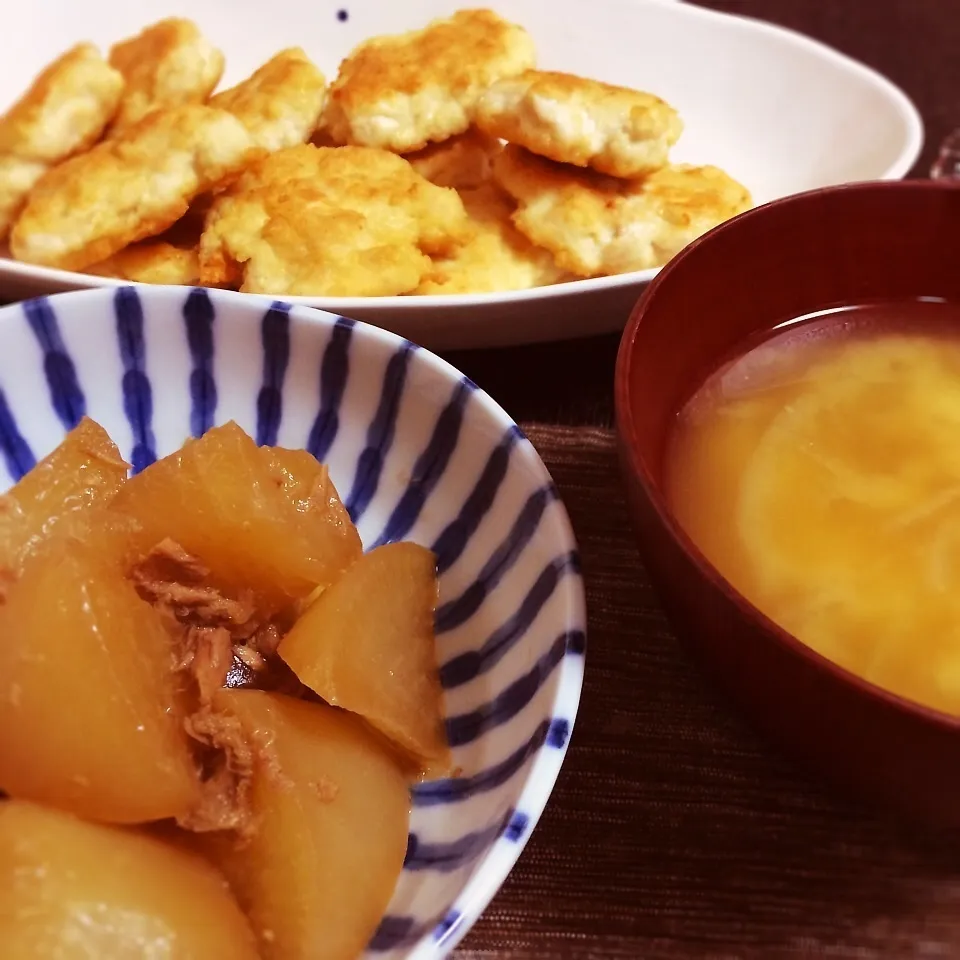 ツナ大根とお豆腐ナゲット♪|ゆきさん