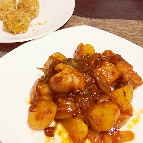 マネっこ♡チキンのケチャップ煮♪|ゆきさん