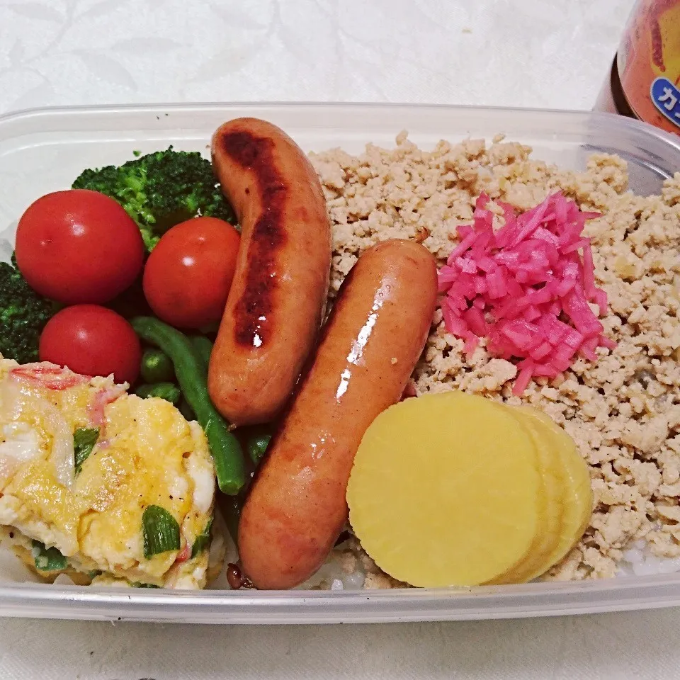 10/15のお弁当 鶏そぼろ弁当|卯月さん