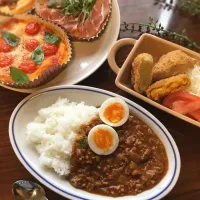 Snapdishの料理写真:こく旨キーマカレーまねっこ♪|ゆりこさん