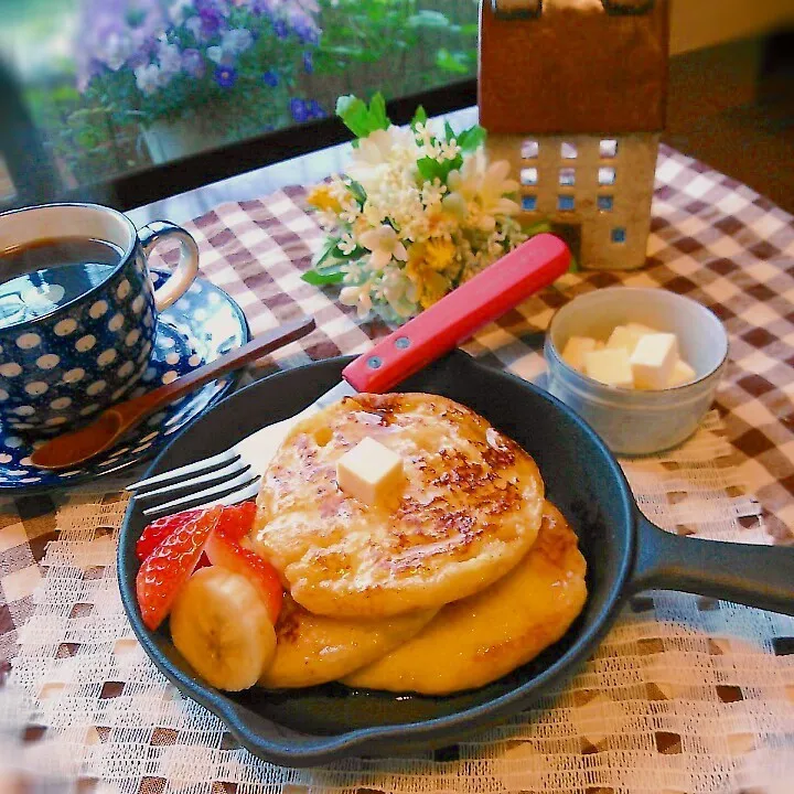 イングリッシュマフィンでフレンチパンケーキ♡|ゆりこさん