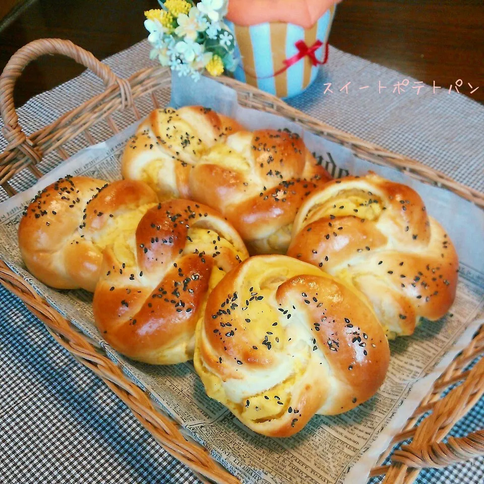 スイートポテトねじりパン☆|ゆりこさん