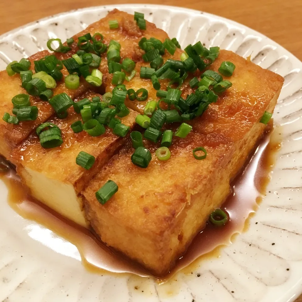 Snapdishの料理写真:絹揚げの生姜焼き☆|yukkoさん