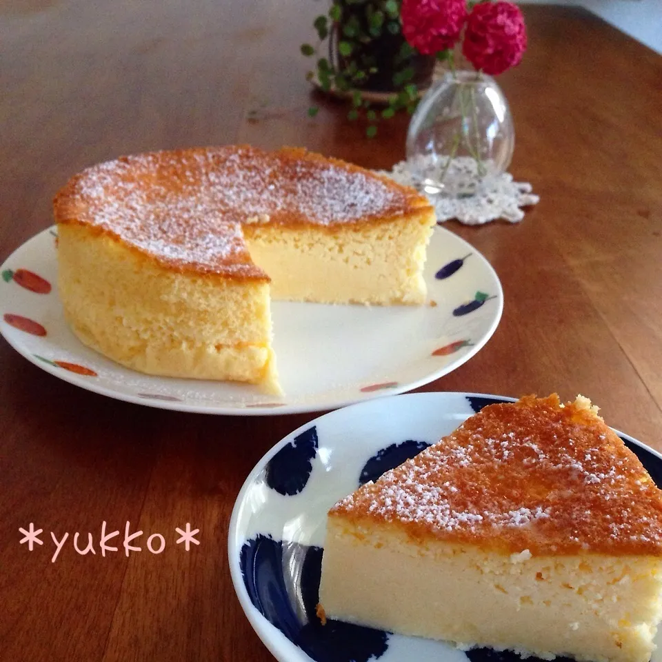 Snapdishの料理写真:スフレチーズケーキ♡|yukkoさん