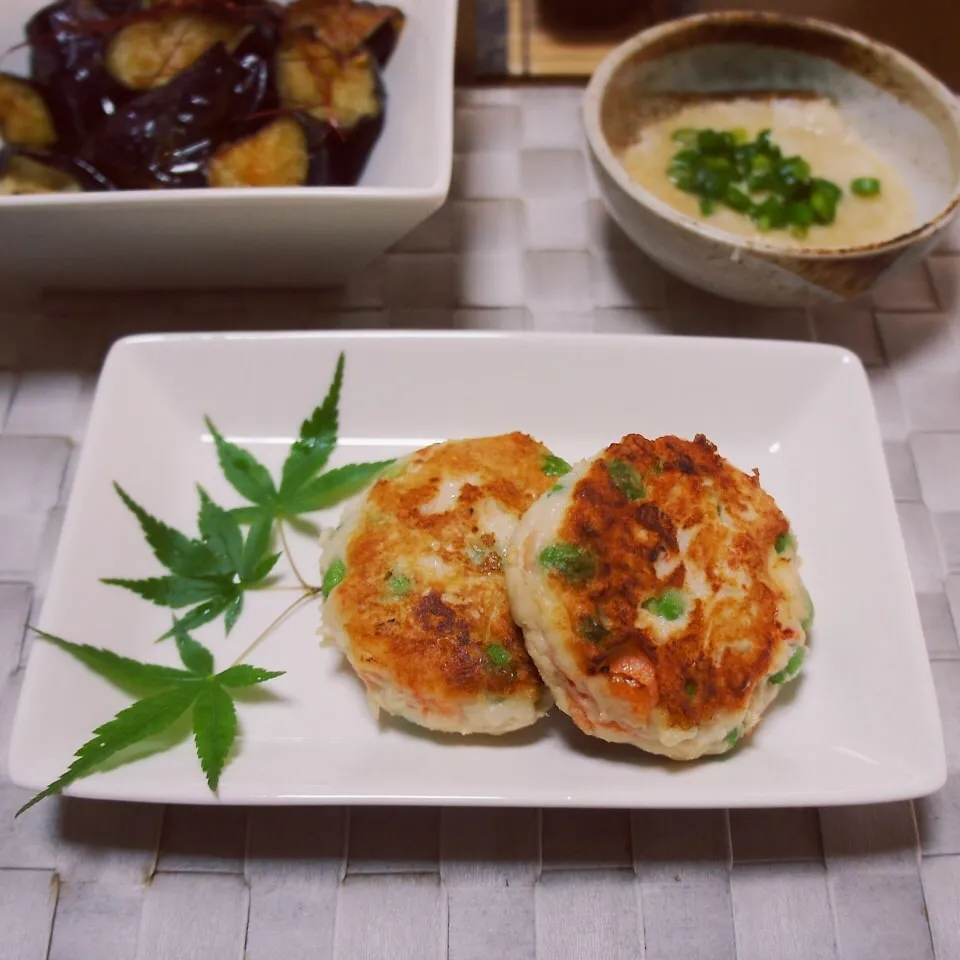 桜海老とグリーンピースのはんぺんハンバーグ|chapkanonさん