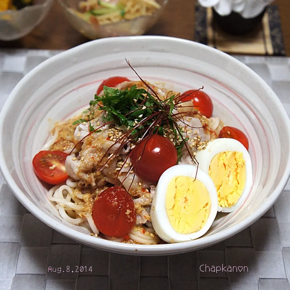 おひとり様の冷しゃぶうどん…夏休みの昼食にもオススメ|chapkanonさん