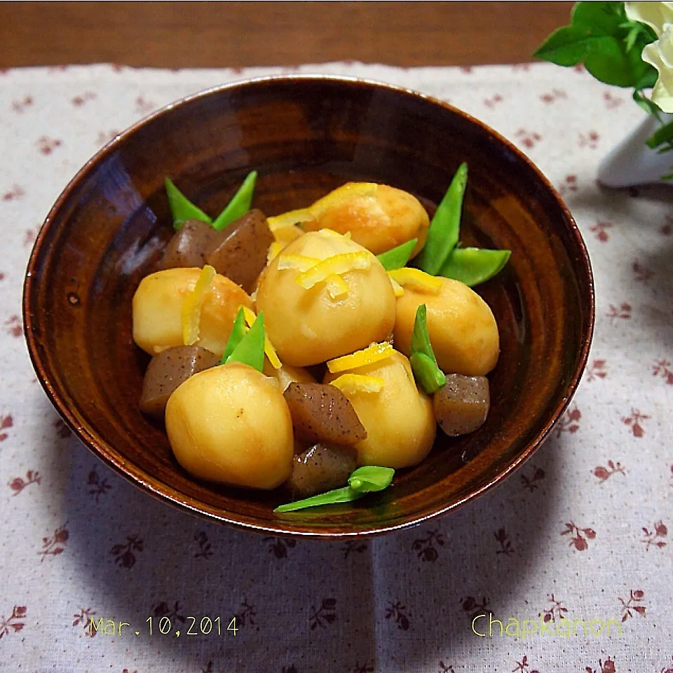 春の野菜☆新じゃがとこんにゃくの煮物|chapkanonさん