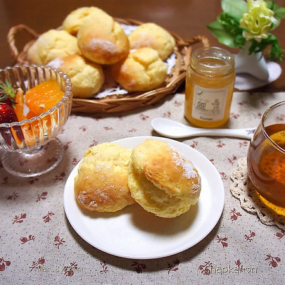 休日のブランチ☆蜂蜜入りのホットビスケット|chapkanonさん