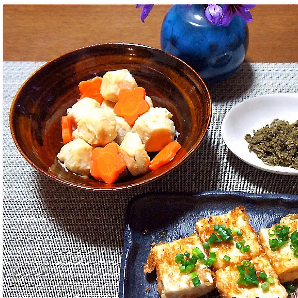 里芋の味噌マヨネーズ和え☆揚げ出し豆腐|chapkanonさん