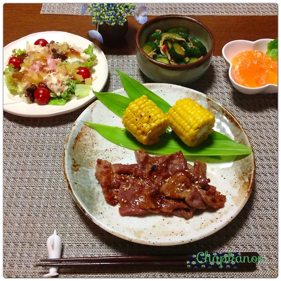 豚肉の味噌漬け焼き他|chapkanonさん