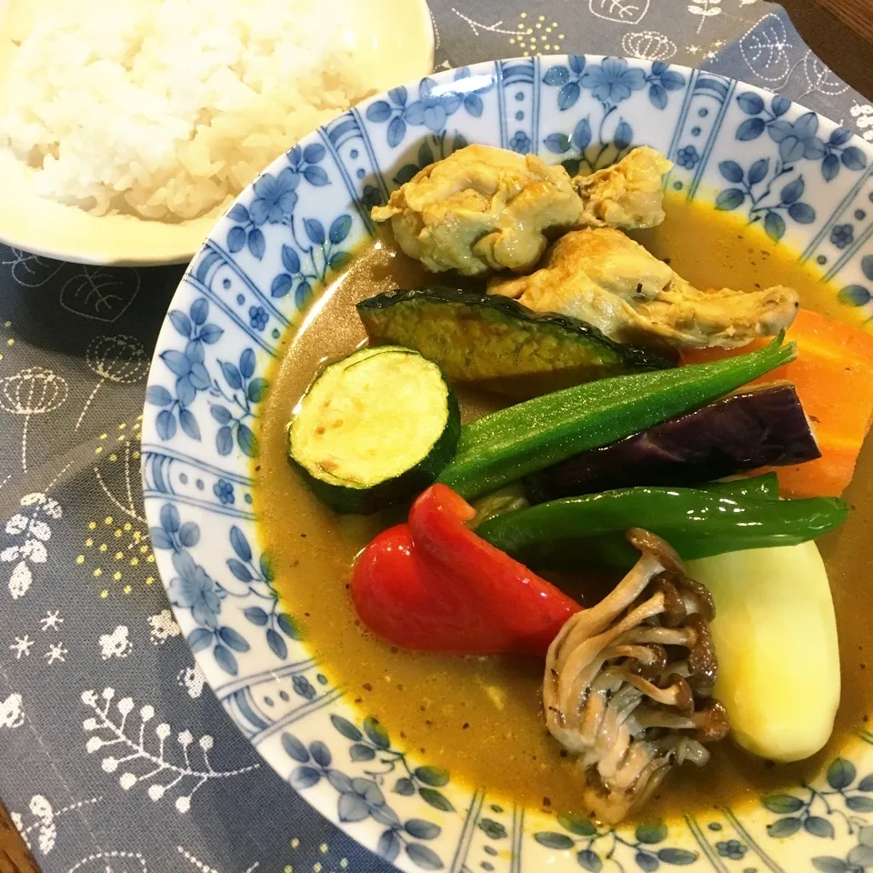 夏野菜が美味しいスープカレー✨|みぃさん