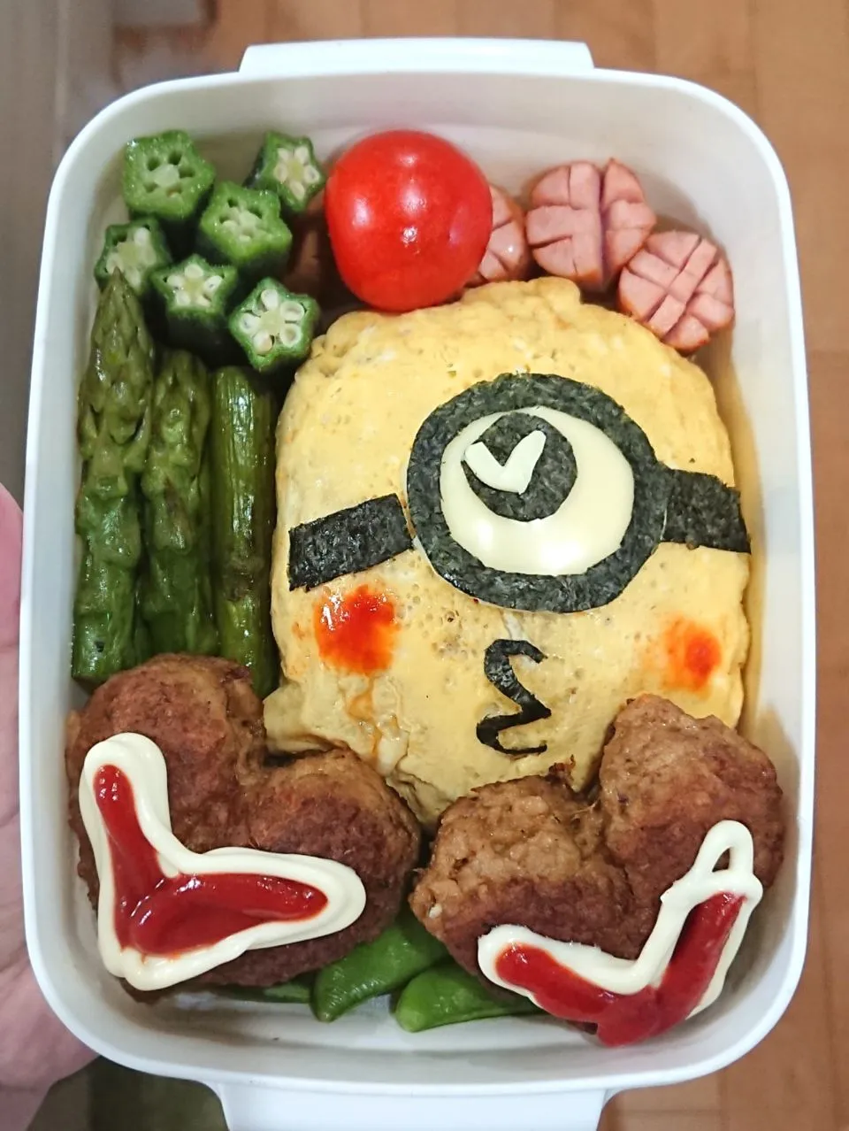 #旦那弁当#パパ弁当#キャラ弁当#キャラ弁#ミニオンズ#ミニオンズ弁当|aiさん