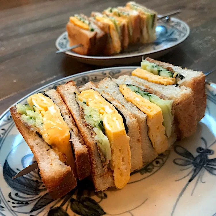 七海さんの料理 和風サンド🥪 #七海の純喫茶探訪　#コズサンド|koji toyodaさん