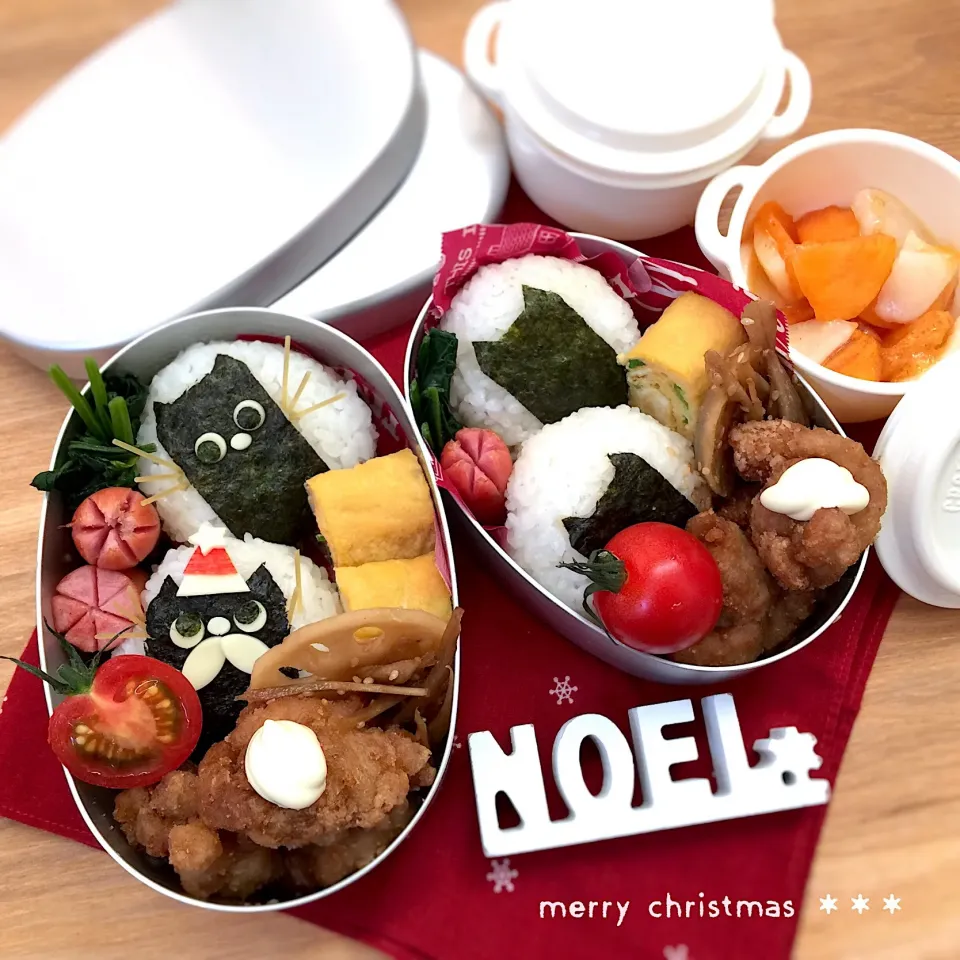 クリスマス弁当☆猫サンタおにぎり|yokkoiroさん