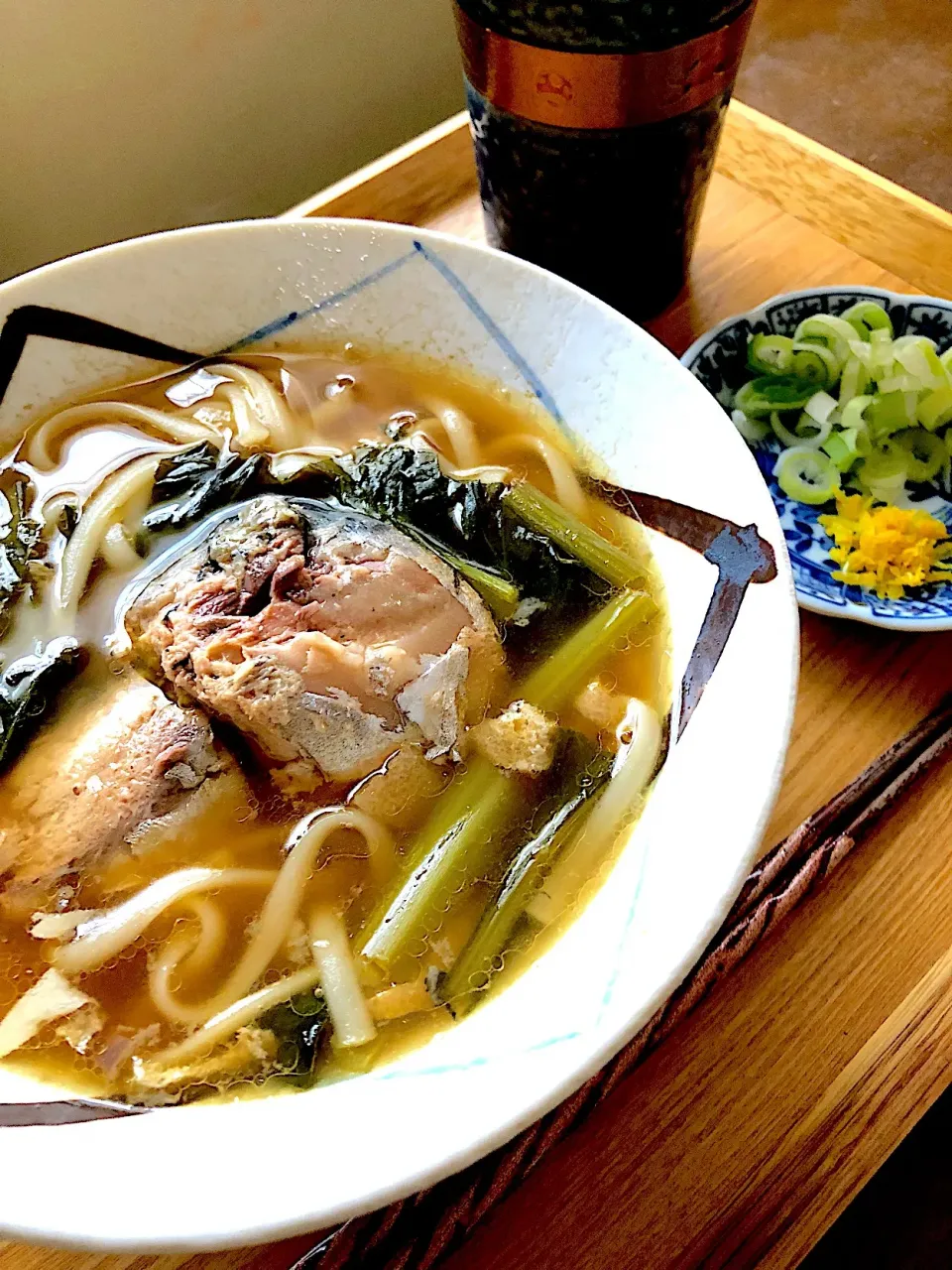 Snapdishの料理写真:サバうどん|翡翠さん