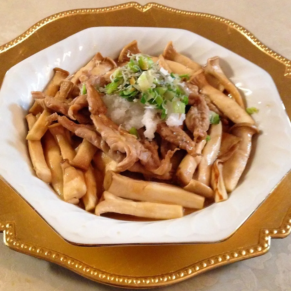 ♪鶏せせり＊エリンギのポン酢ソテーじゃこネギおろし♪|henryさん