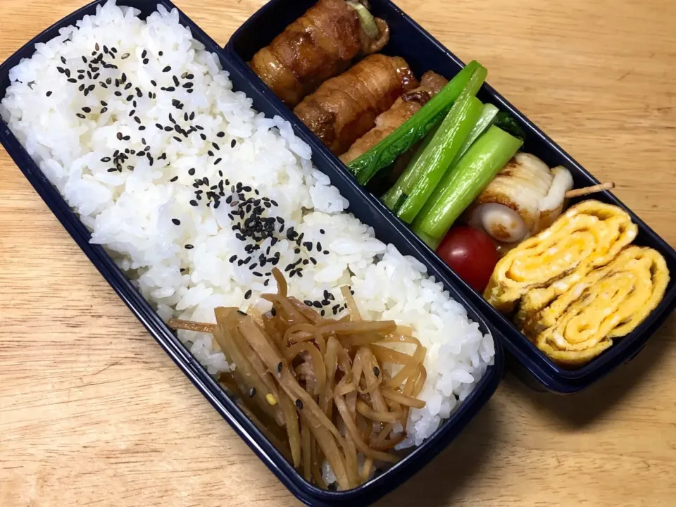 葱の豚肉巻き甘辛炒め 弁当|弁当 備忘録さん