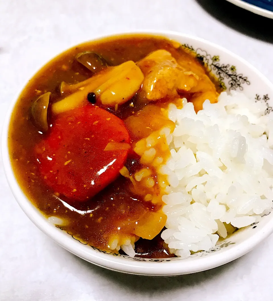 Snapdishの料理写真:柿救済カレーライス|もっさんさん