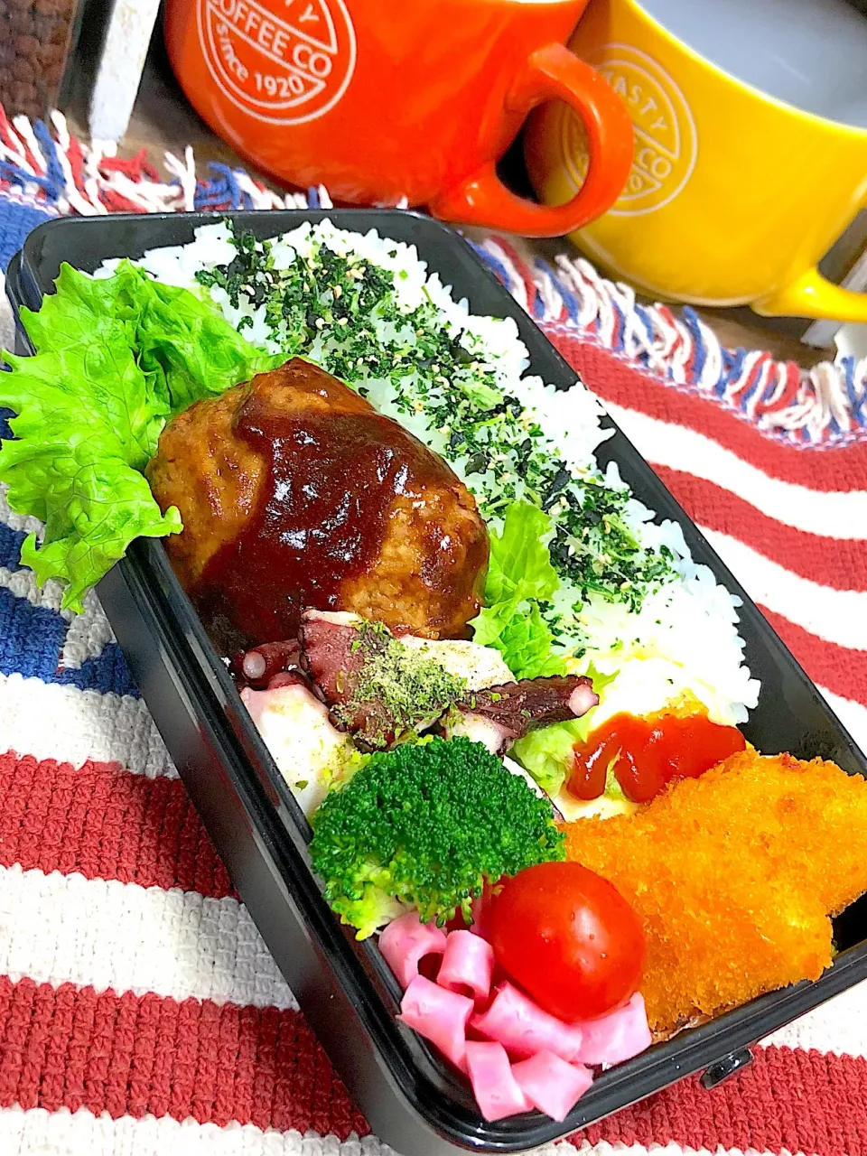 Snapdishの料理写真:土曜日パパ弁当🍙|三姉妹のママさん