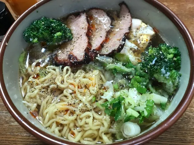 Snapdishの料理写真:#マルちゃん正麺 🍜、醤油味❗️ ( ⸝⸝⸝°_°⸝⸝⸝ )✨|サソリさん