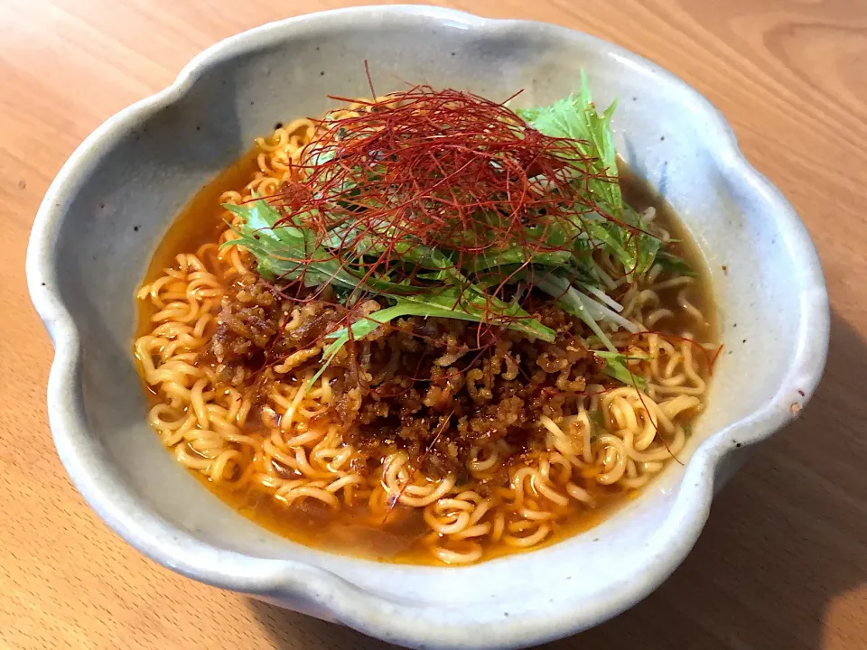 担々麺風サッポロ一番みそラーメン #サッポロ一番みそラーメン|角康広さん