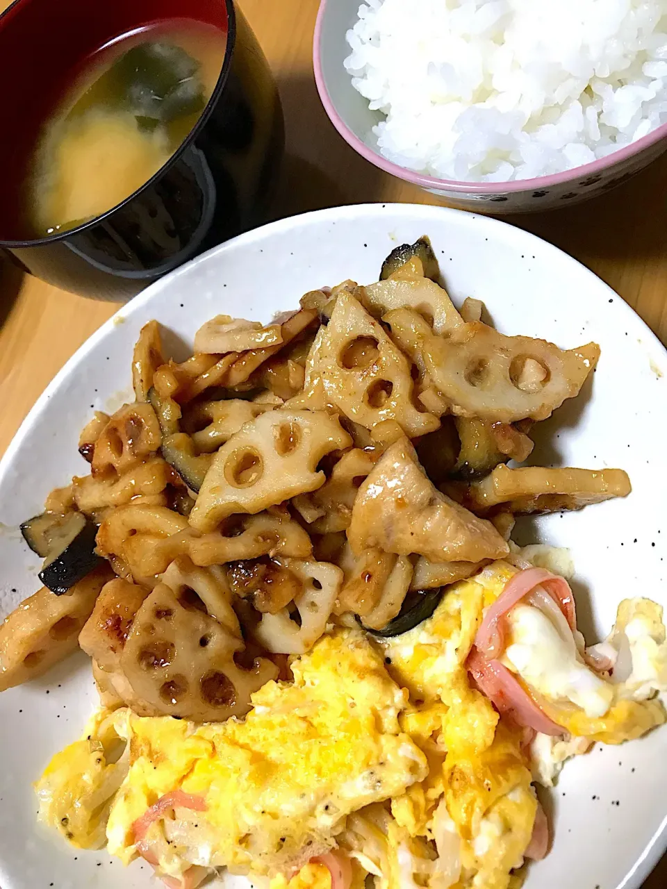 かに玉&鶏とれんこんの甘酢炒め|sinさん