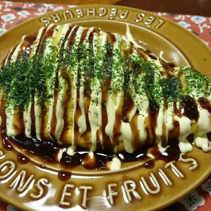 Snapdishの料理写真:家にある野菜と豚バラ肉でとんぺい焼き|おれくっしゃんさん