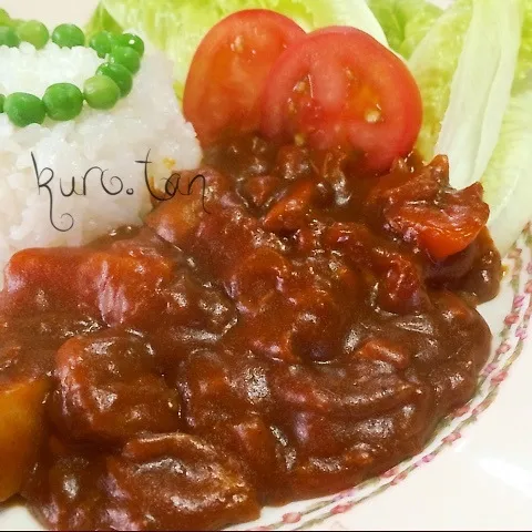 からあげビール様キッチンより*ஐ野菜ジュースチキンカレーஐ*|犬.｡:*ஐさん