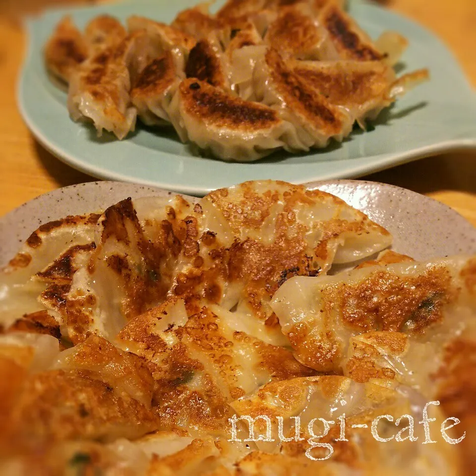 子供たちと焼き餃子|mughi-cafeさん