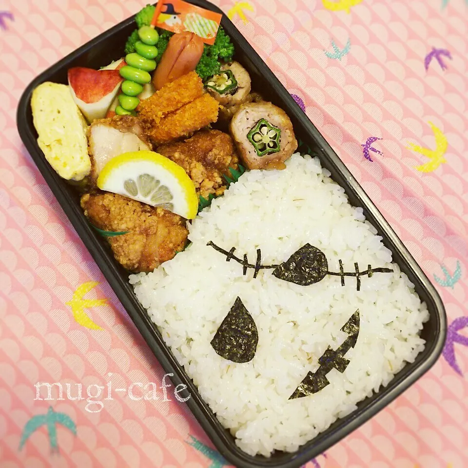 Snapdishの料理写真:父ちゃんのハロウィン弁当|mughi-cafeさん