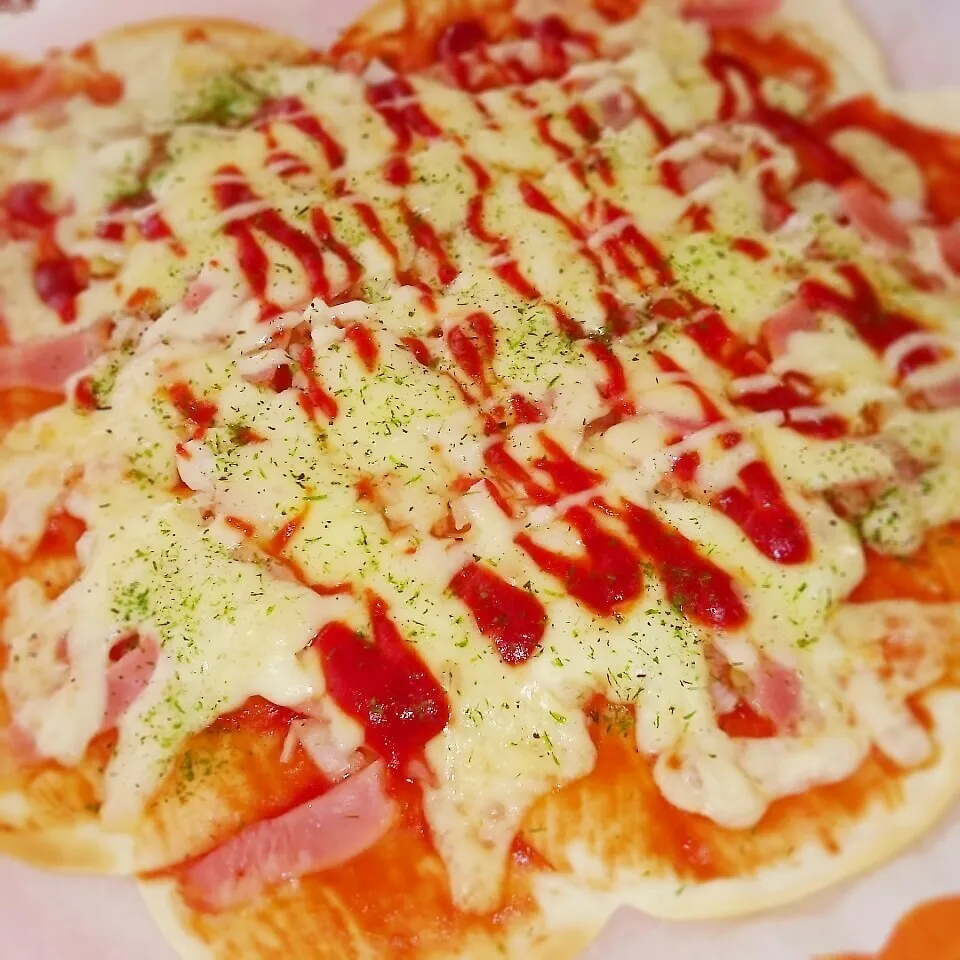 餃子の皮でなんちゃってピザ～🍕|もんさん