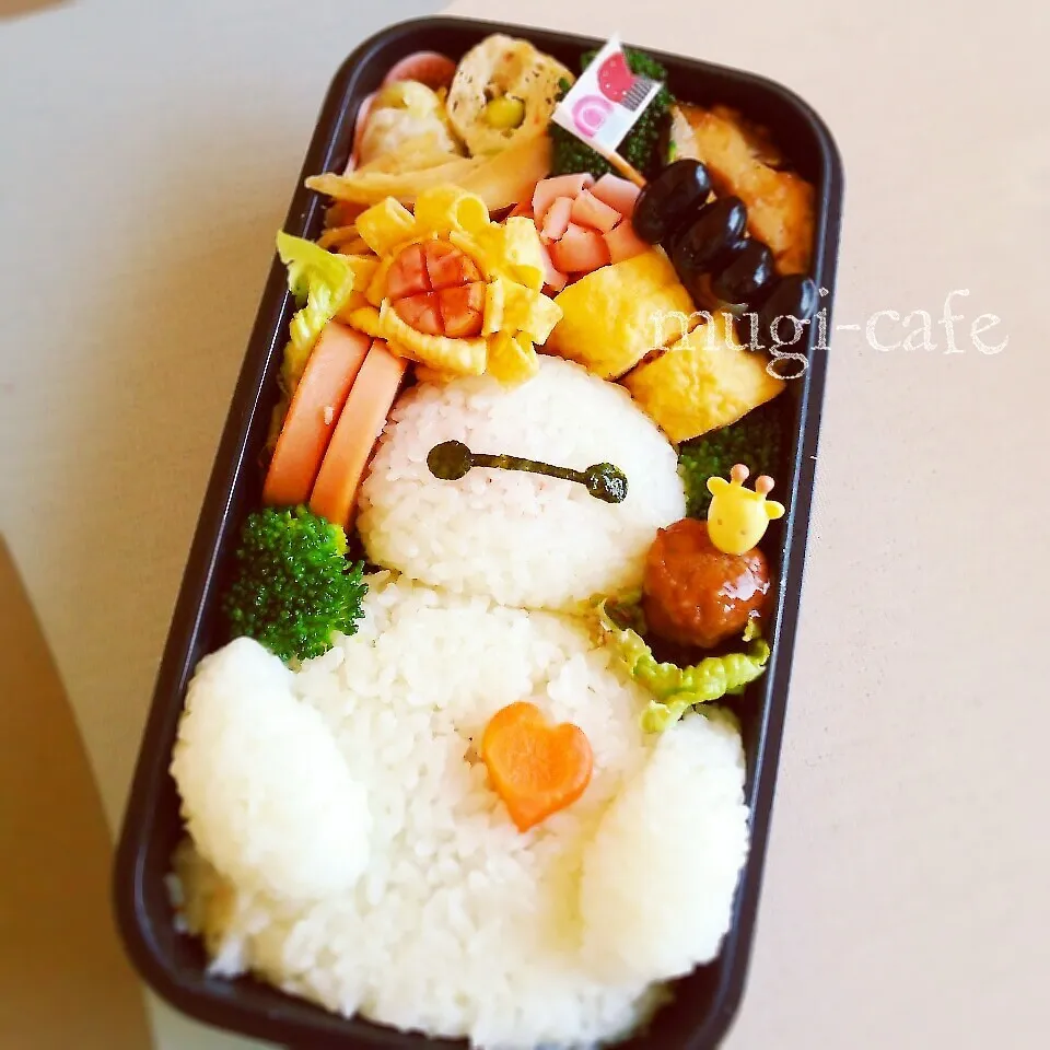 Snapdishの料理写真:父ちゃんも♪ベイマックス弁当|mughi-cafeさん