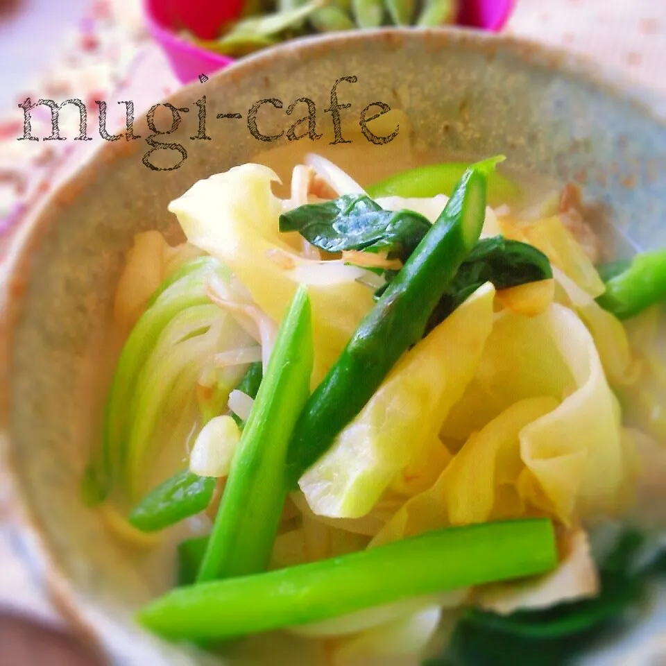 Snapdishの料理写真:春野菜ちゃんぽん♪|mughi-cafeさん