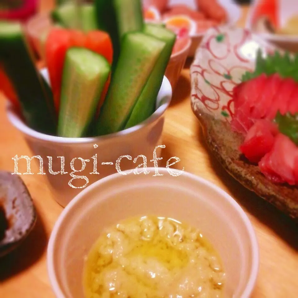 バーニャカウダで♪スティック＆蒸し野菜|mughi-cafeさん