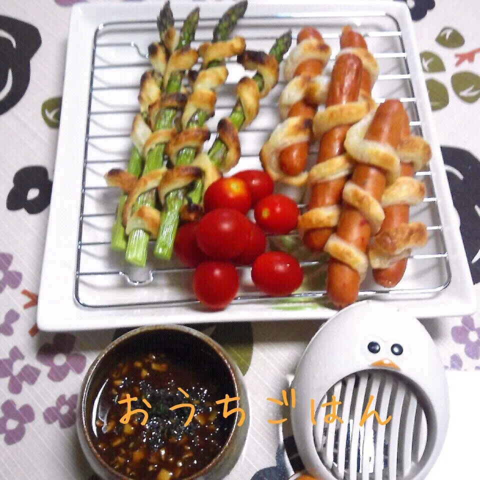 くるくるおつまみ|犬.｡:*ஐさん