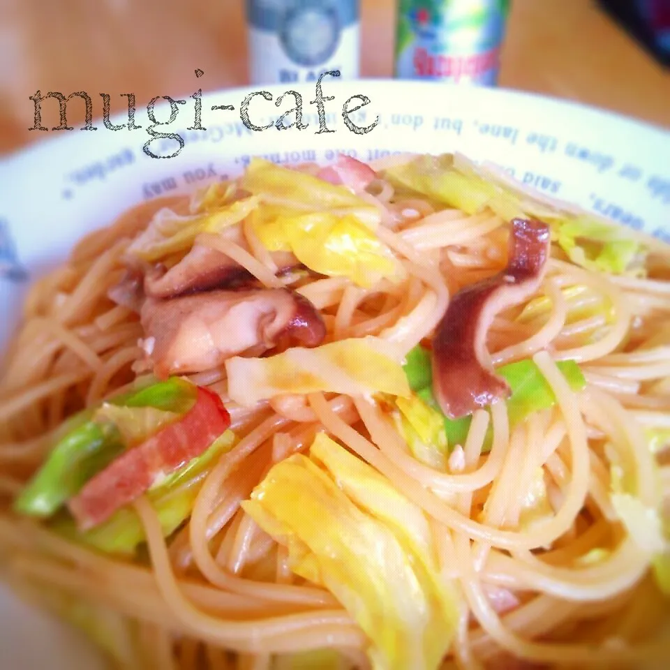 アンチョビパスタ♪大人は柚子胡椒ソースで|mughi-cafeさん