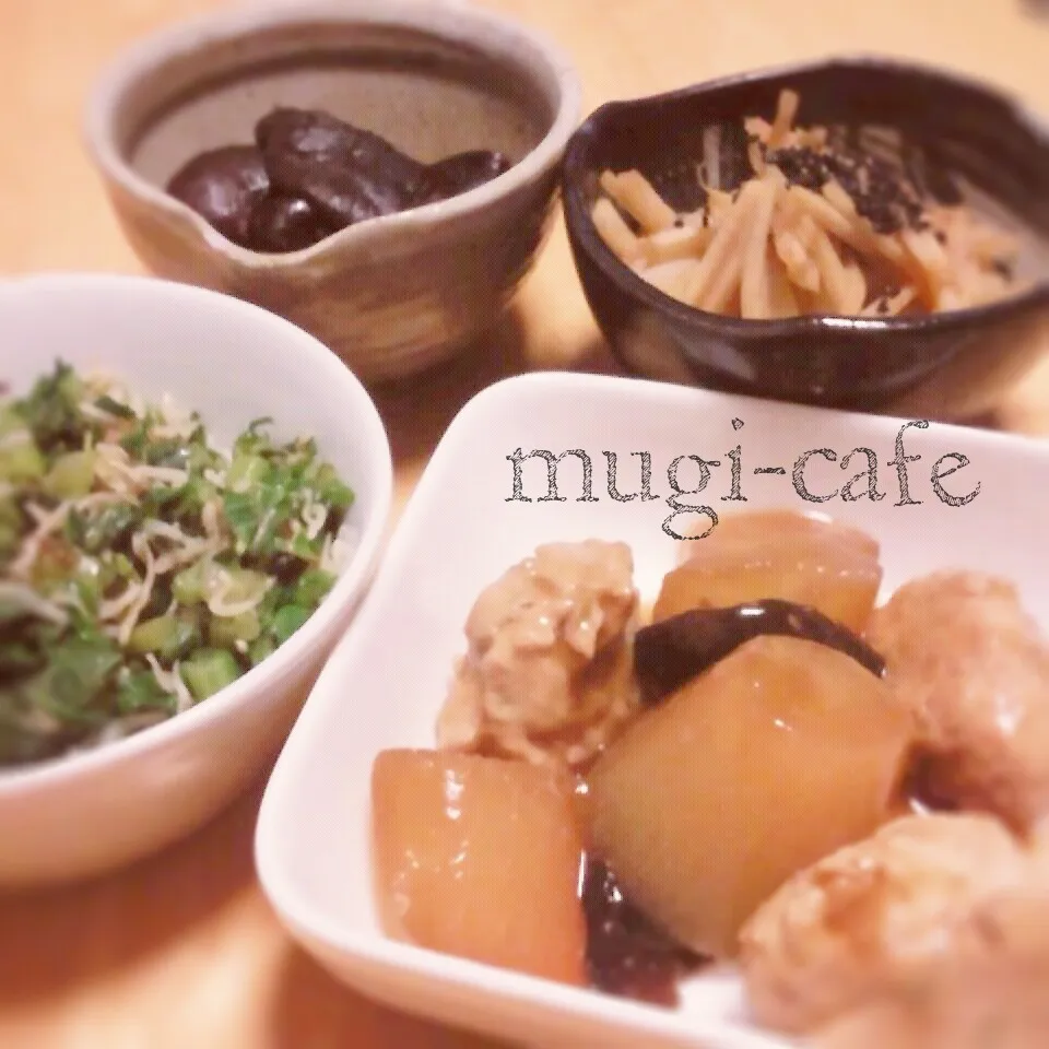 娘の大根♪づくしな夕食|mughi-cafeさん