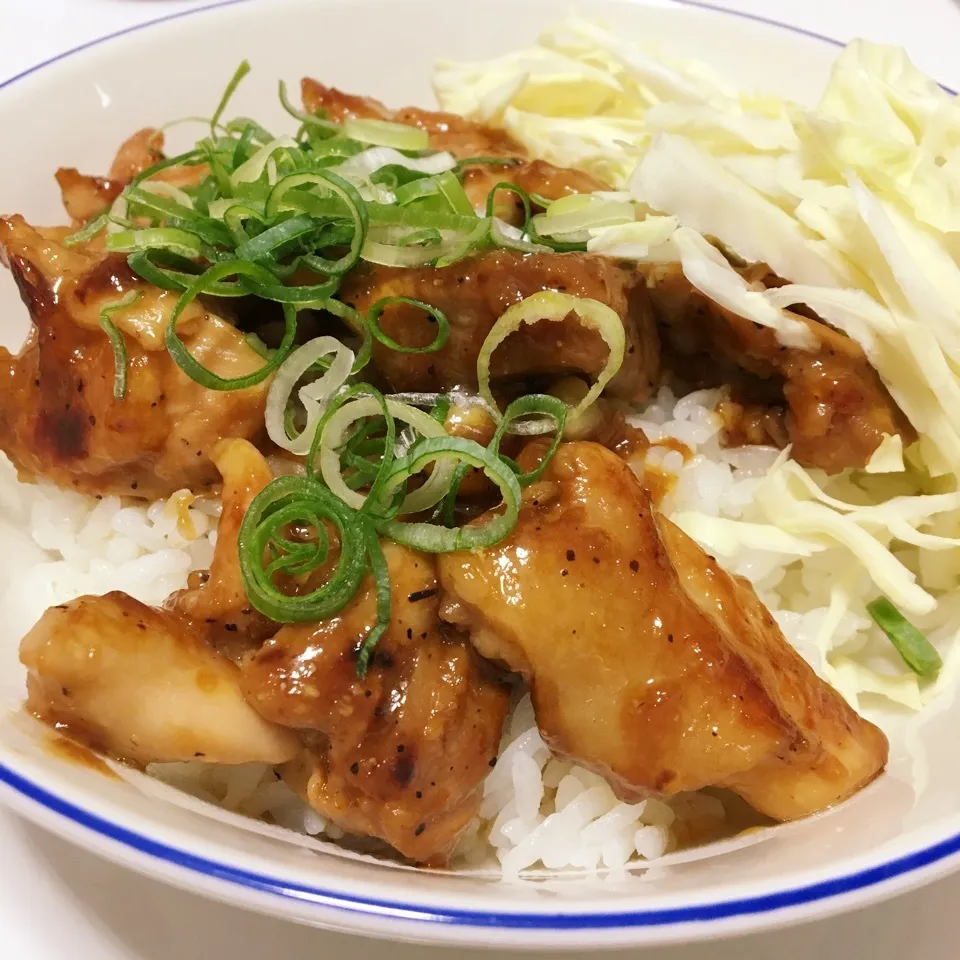 照り焼きBBQチキン丼|まちゃこさん