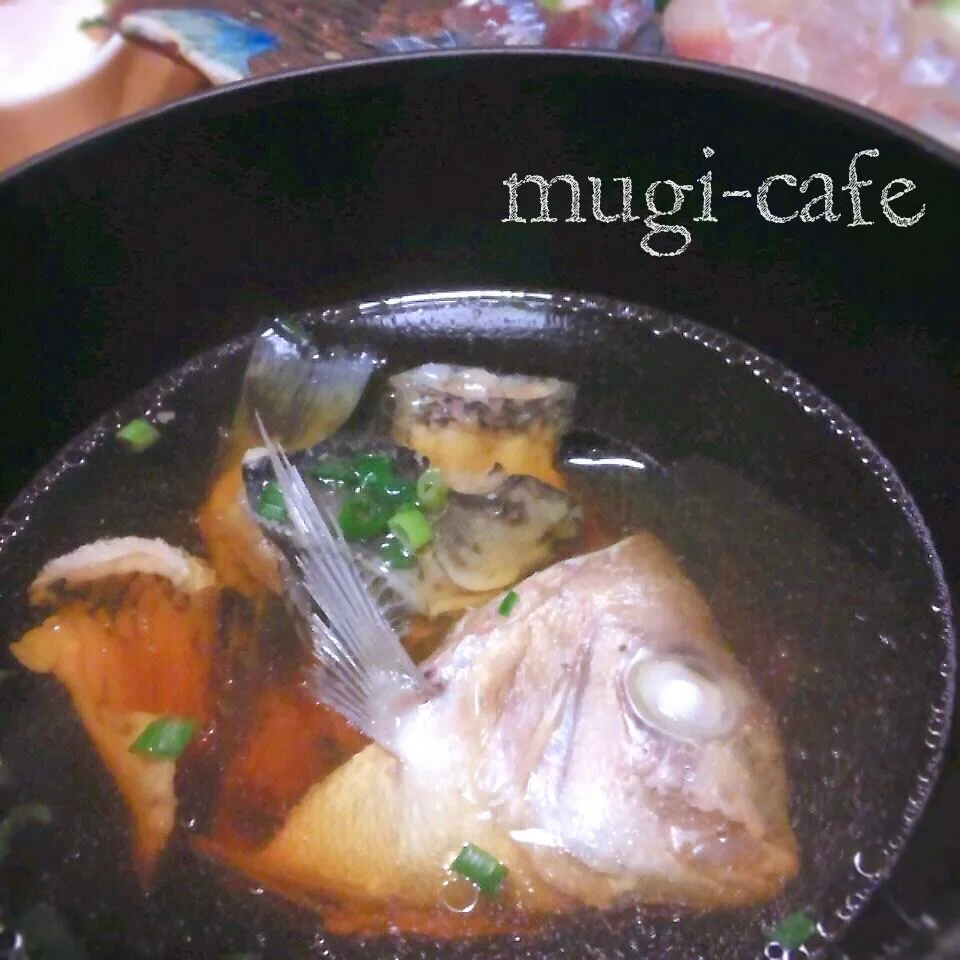 釣り魚♪残ったあらのお吸い物|mughi-cafeさん