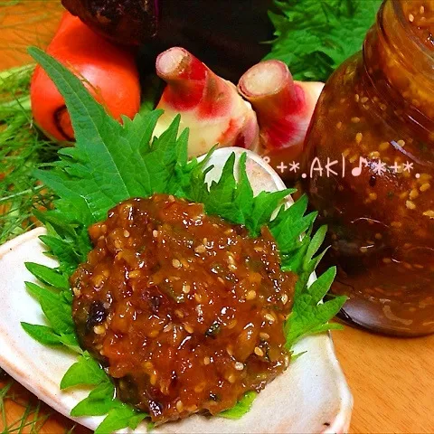 ごはんのおかわり注意やね♡夏野菜いっぱい入った油味噌♪|AKIさん