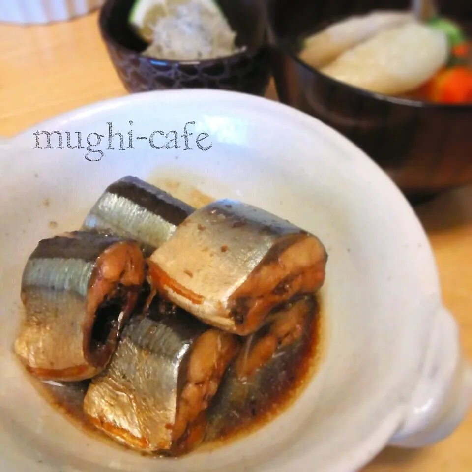 骨までパクリ♪秋刀魚の煮付け|mughi-cafeさん