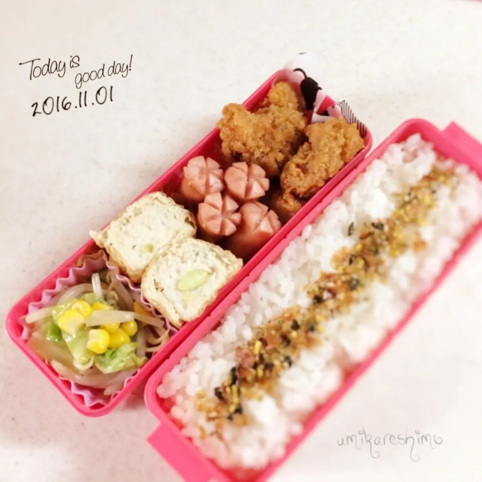 Snapdishの料理写真:11/1 娘ちゃん弁当♪|うみさん