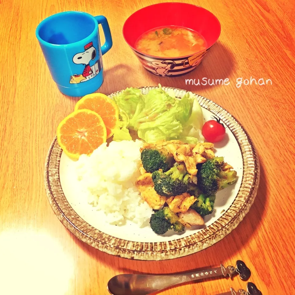 Snapdishの料理写真:7歳娘 夜ご飯|mayuさん