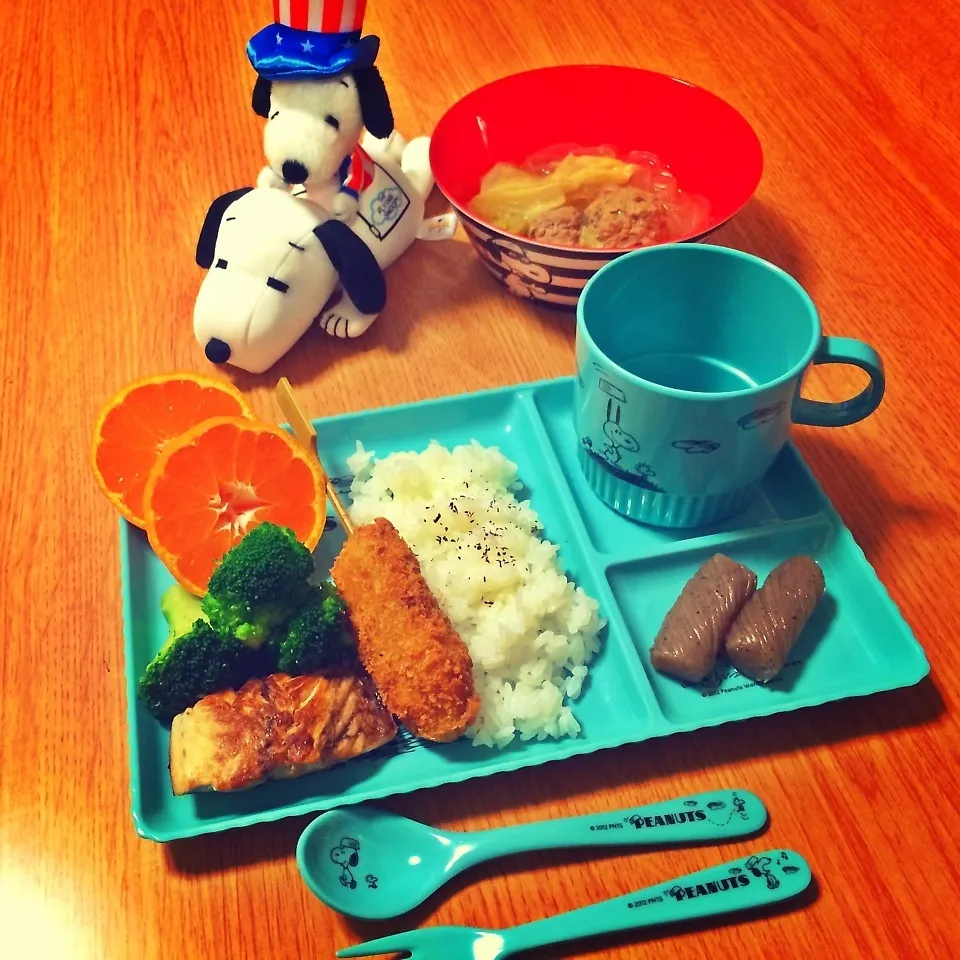 Snapdishの料理写真:6歳娘 夜ご飯|mayuさん