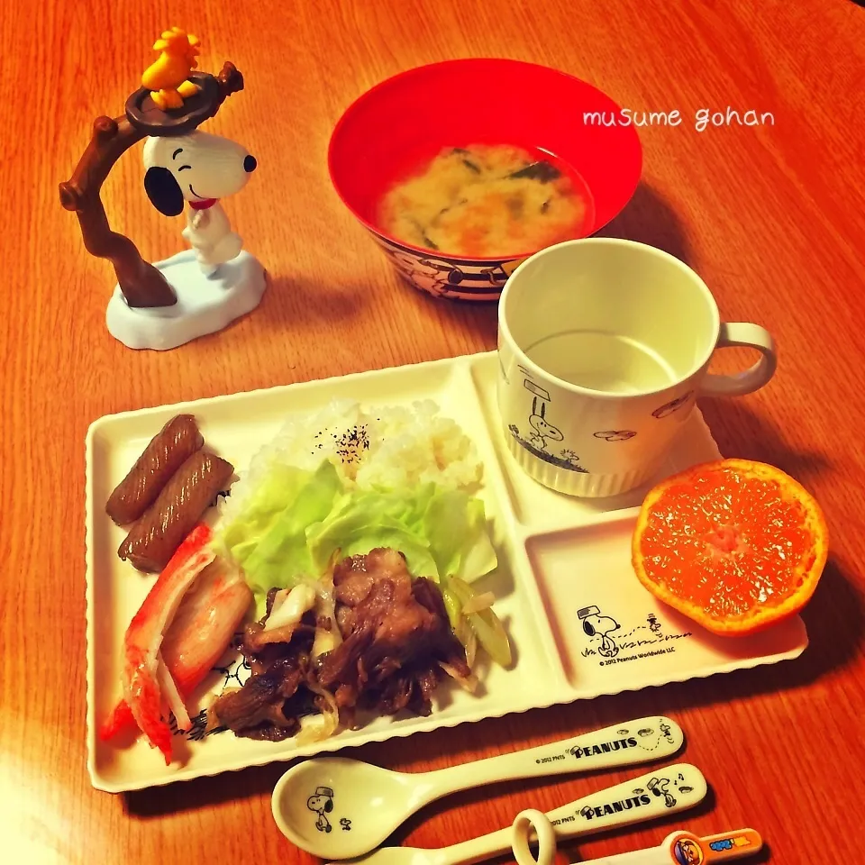 Snapdishの料理写真:6歳娘 夜ご飯|mayuさん